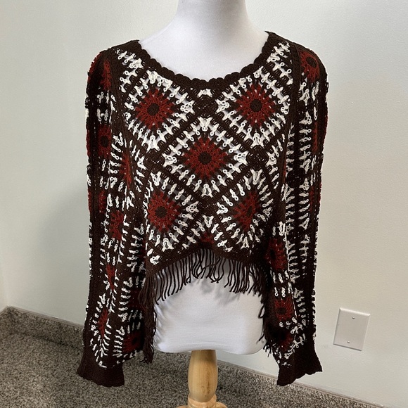 House of Harlow 1960 Sweaters - 🌴 NWT House Of Harlow 1960 Crochet Sweater OSFM